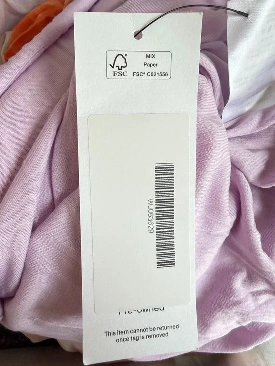 Jonathan Simkhai Coral Havana Marble Printed Midi Dress Size XS 36328 - Picture 12 of 15